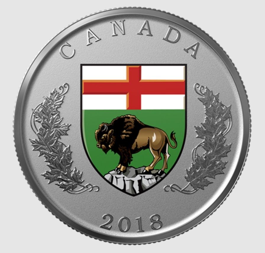 Canadian Style Emblems 2018 Heraldic Emblems of Canada 14 Coin Set of Provincial Emblems ...