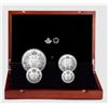 Image 1 : 2020 Canada's First National Coinage 99.99% Pure Silver Coin Set in Case & COA's