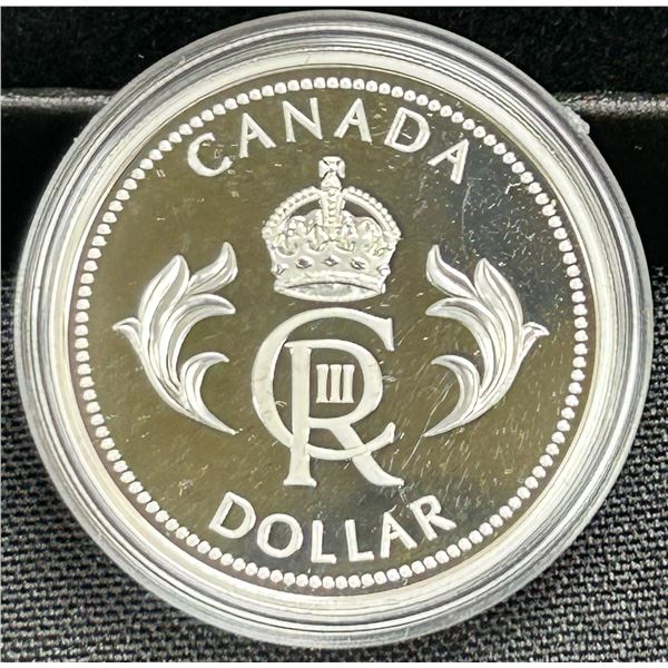 2023 Canada $1 King Charles III's Royal Cypher Limited Edition Proof Silver Dollar (No Tax)