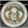 Image 1 : 2023 Canada $1 King Charles III's Royal Cypher Limited Edition Proof Silver Dollar (No Tax)