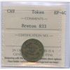 Image 1 : Br.833, P. McEvoy, 5¢, brass
