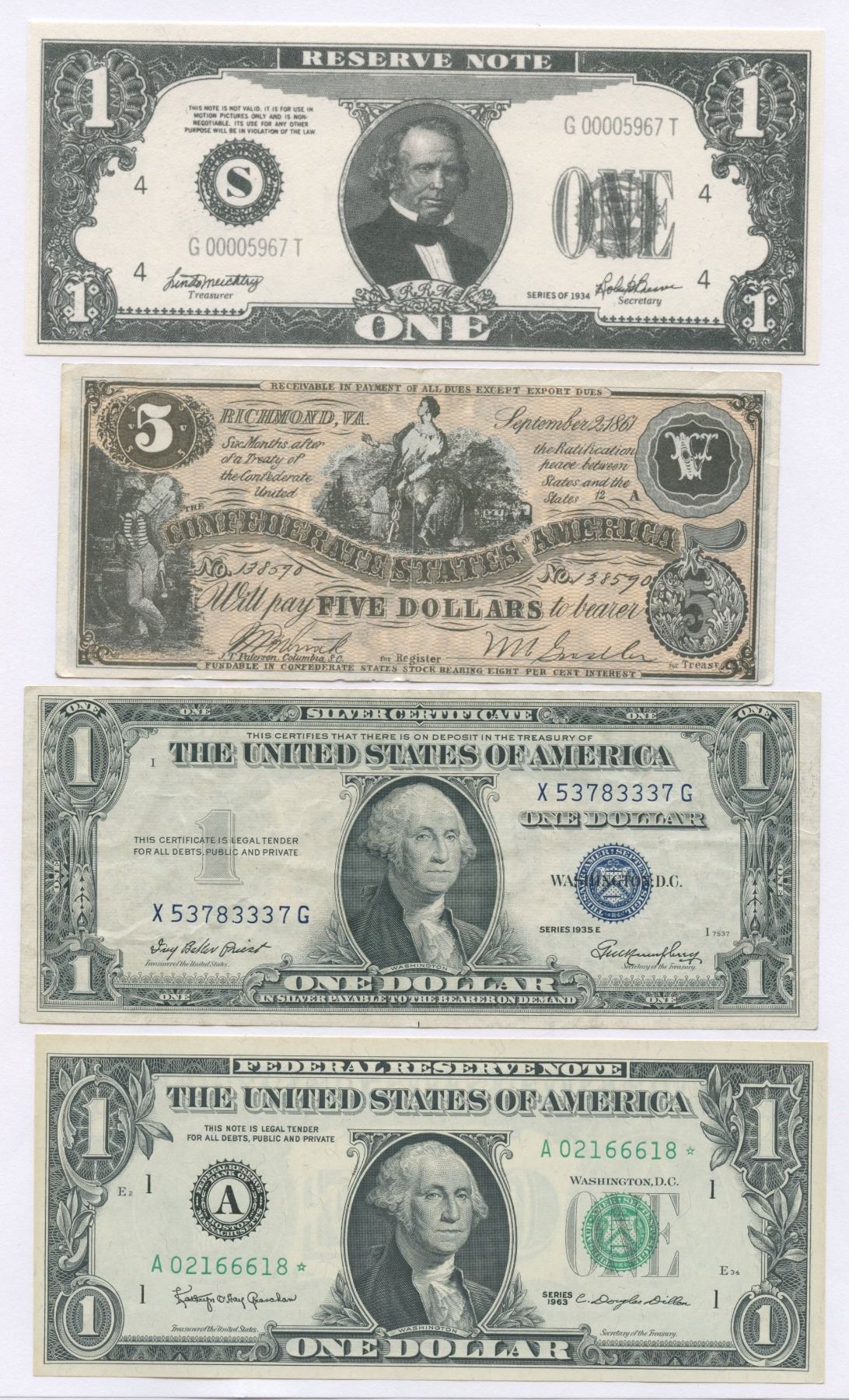 Us Banknote Script USA Banknotes & Various Scrip