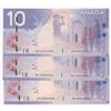 Image 1 : Bank of Canada $10, 2005 - Lot of 3 Radars