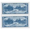 Image 2 : Bank of Canada $5, 1954 - Devil's Face