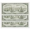 Image 2 : Bank of Canada $20, 1954 - lot of 3 consecutive devil's face