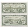 Image 2 : Bank of Canada $20, 1954 - lot of 2 Devil's Face