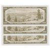 Image 2 : Bank of Canada $100, 1954 - lot of 3 consecutive devil's face