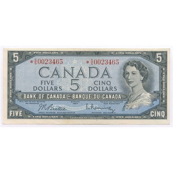 Bank of Canada $5, 1954 - Replacement