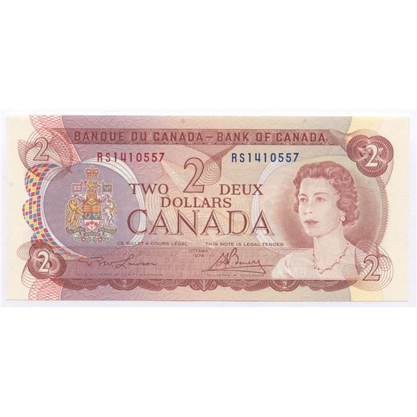 Bank of Canada $2, 1974 - Test Note