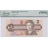 Image 1 : Bank of Canada $2, 1986 - Superb Gem Replacement Note