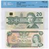Image 1 : Bank of Canada $20 - Lot of 2