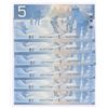 Image 1 : Bank of Canada $5, 2002 - Three Consecutives Pairs