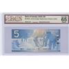 Image 1 : Bank of Canada $5, 2002 - HNR Replacement