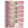 Image 2 : Bank of Canada $50, 2004 - Lot of 5 Consecutives