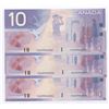 Image 1 : Bank of Canada $10, 2005 - Lot of 3 Consecutives