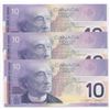 Image 2 : Bank of Canada $10, 2005 - Lot of 3 Consecutives