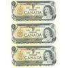 Image 2 : 9 - 1973 Unc Canadian 1 dollar consecutive bills - NOS