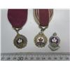 Image 3 : past president medal, 2nd Vice President medal, Canadian Legion pin
