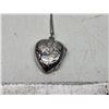Image 2 : sterling silver heart locket with sterling silver chain