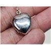 Image 5 : sterling silver heart locket with sterling silver chain