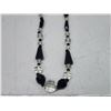 Image 2 : black/white crystal necklace
