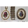 Image 2 : vintage broach, necklace and bracelet - "petti point"