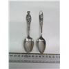 Image 1 : pair of detailed sterling silver collectors spoons - Bozeman, Montana