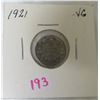 Image 1 : 1921 Canadian ten cent silver coin