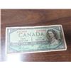 Image 1 : 1954 Bank of Canada one dollar bill