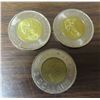 Image 2 : Lot of 3 Canadian toonie ( 2000 knowledge 2019 D-Day, 2017 glow in the dark northern lights)