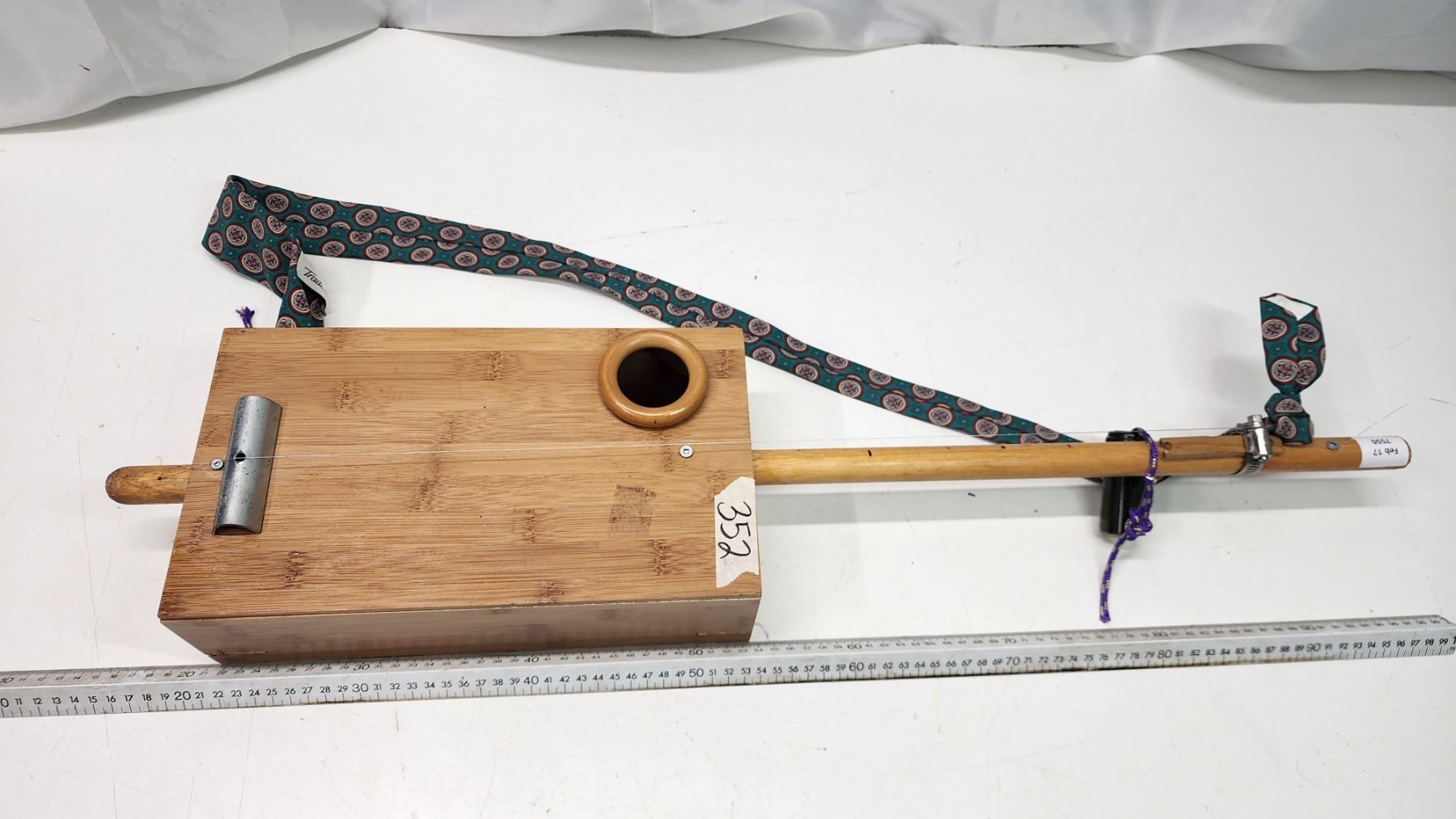 Homemade Diddley bow - 1 string instrument - Schmalz Auctions