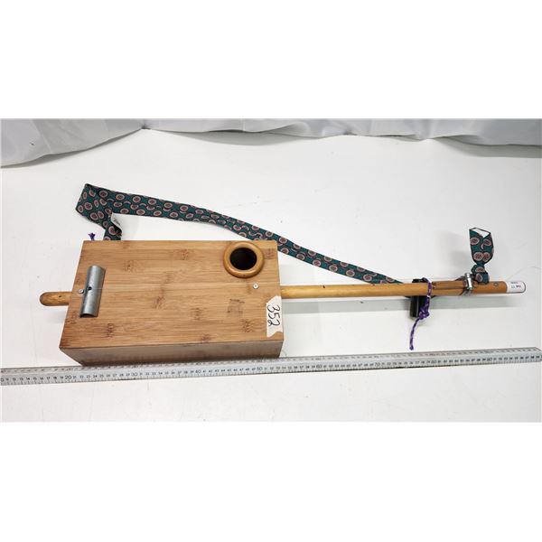 Homemade Diddley bow - 1 string instrument