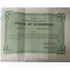 Image 1 : Town of Humboldt, Saskatchewan 1910 $2000 Debenture. Debenture #4. Includes 2 coupons that have been