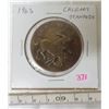 Image 1 : 1963 Calgary Stampede Trade Dollar. 38mm bronze.