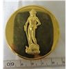 Image 2 : David medal by Donatello. Massive gold-plated brass medal weighs 116.2 grams. Housed in a wooden cas