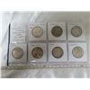 Image 1 : Complete set of 7 Canadian World War II Silver 50 Cents. Includes 1939, 1940, 1941, 1942, 1943, 1944