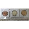 Image 1 : Lot of 3 1867 – 1967 Canadian Centennial medals. These are large 38mm and include bronze, silver & g