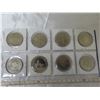 Image 2 : Lot of 8 Calgary Stampede Trade Dollars 1972 - 1982. Uncirculated.