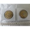 Image 2 : Lot of 2 Hawaii Dollars. Large 35mm medals depict King Kamehameha from Oahu & one from Maui.