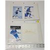 Image 1 : 5 Large Portrait hockey cards - some are signed