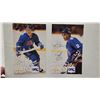 Image 4 : 4 Large Portrait hockey cards - all are signed