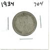 Image 1 : 1934 Canadian 25 cents