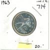 Image 1 : 1963 Canadian 25 cents