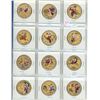 Image 1 : Page of Gold plated, Chinese zodiac coins