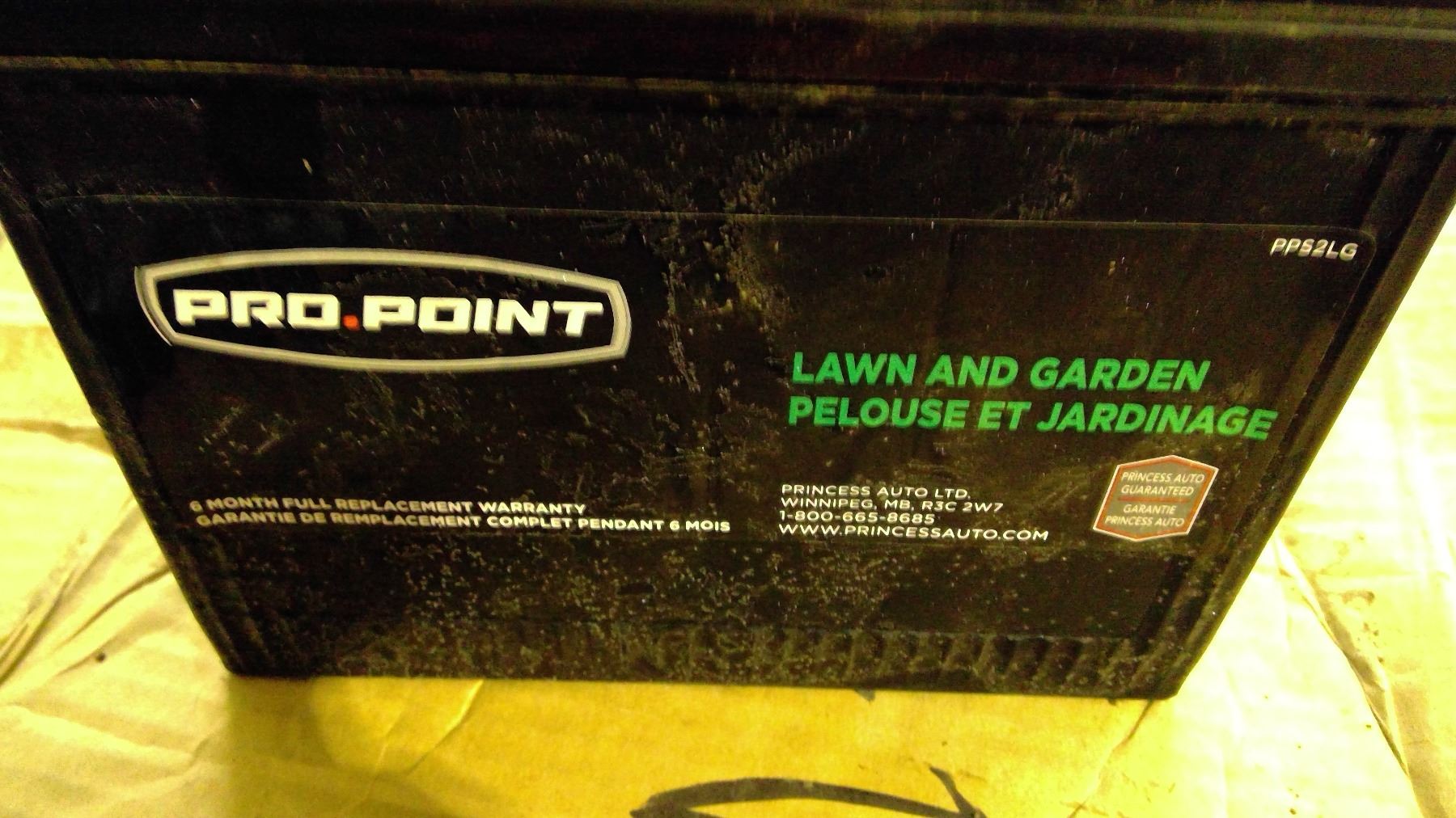 Propoint Battery Pro Point 12V lawn and garden battery - Schmalz Auctions
