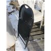 Image 2 : 3 plastic garden chairs, folding chair and vintage wooden chair