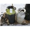 Image 1 : 2 vintage metal milk jugs