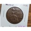 Image 2 : 1935 Great Britain 1 cent coin