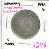 Image 1 : 1951 German 5 marks coin