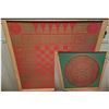 Image 1 : 27 by 27 inches Game Board with Chess and Checkers on one side, and Crokinole on the other side